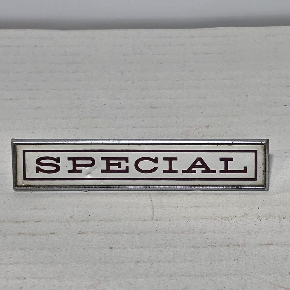 OEM 1971 Dodge Dart Swinger Special Door Emblem Mopar #2963770-Missing 1 Pin